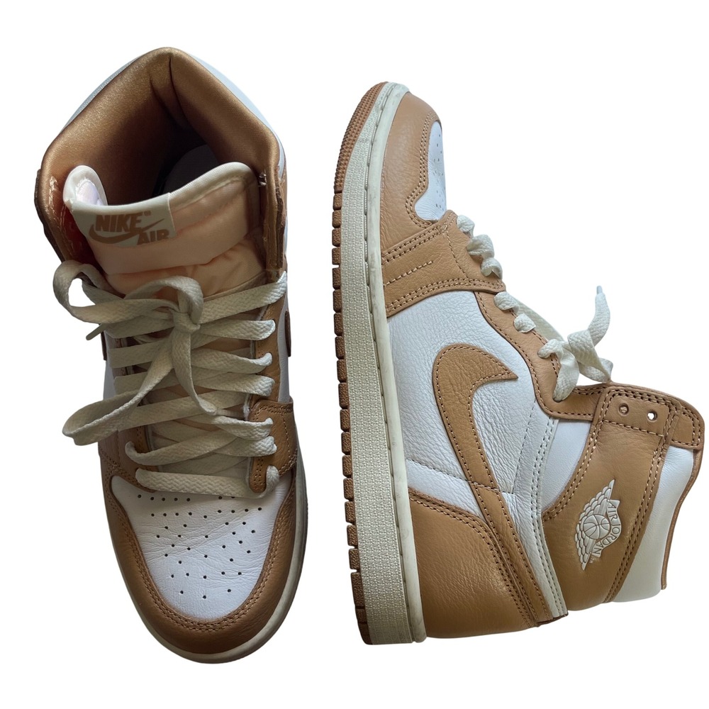Nike 7.5 Air Jordan 1 Retro High OG Praline Tan White FN6622-201 Womens Retro